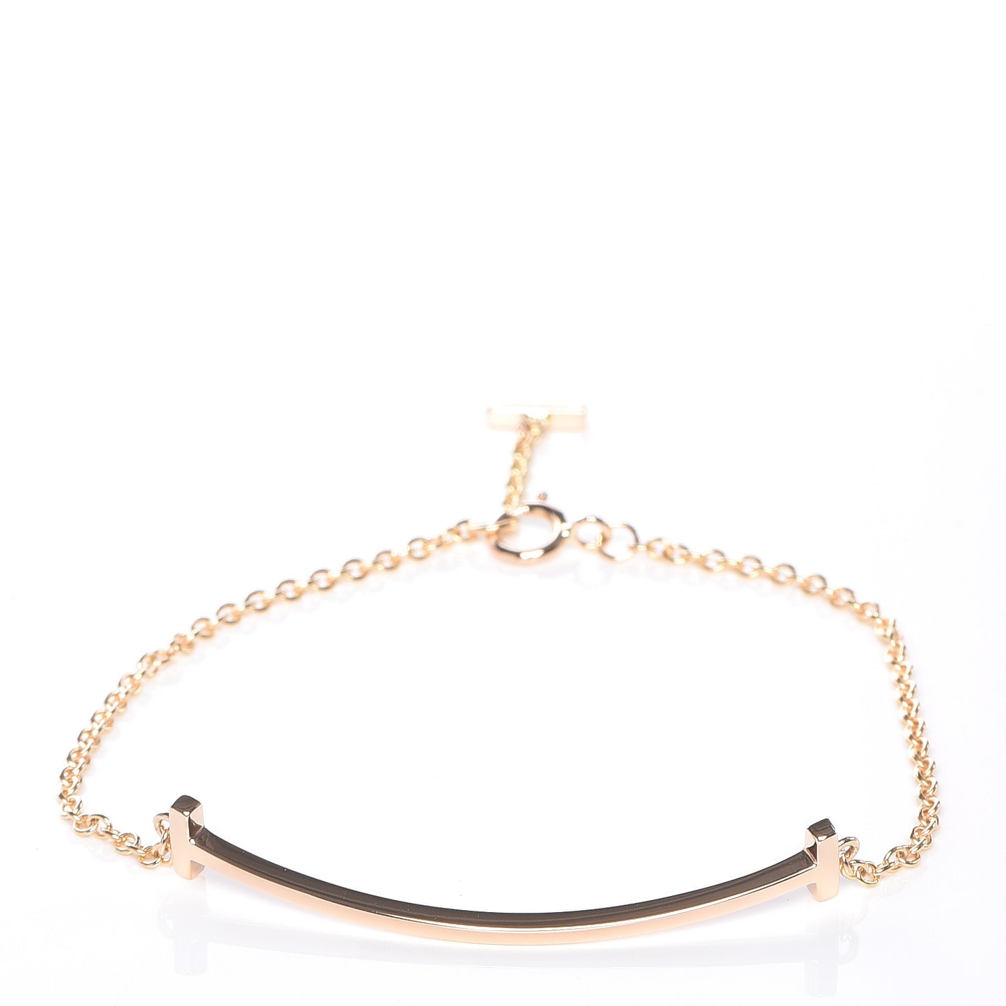 18K Rose Gold T Smile Bracelet