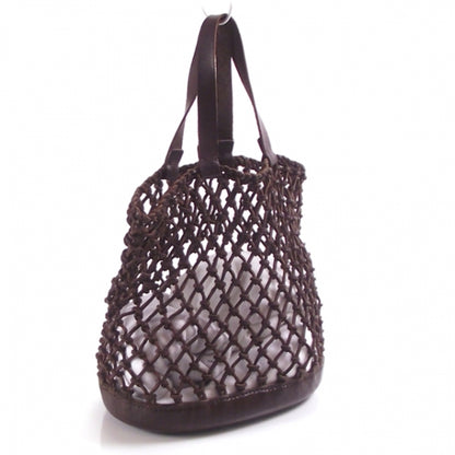 Miu Miu Leather Net Beach Tote 3 of 8