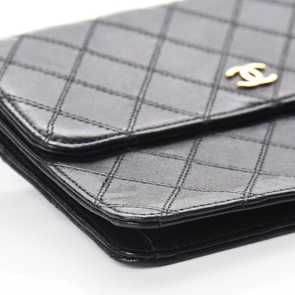 Chanel Lambskin Diamond Stitch Compact Pouch Black 9 of 12
