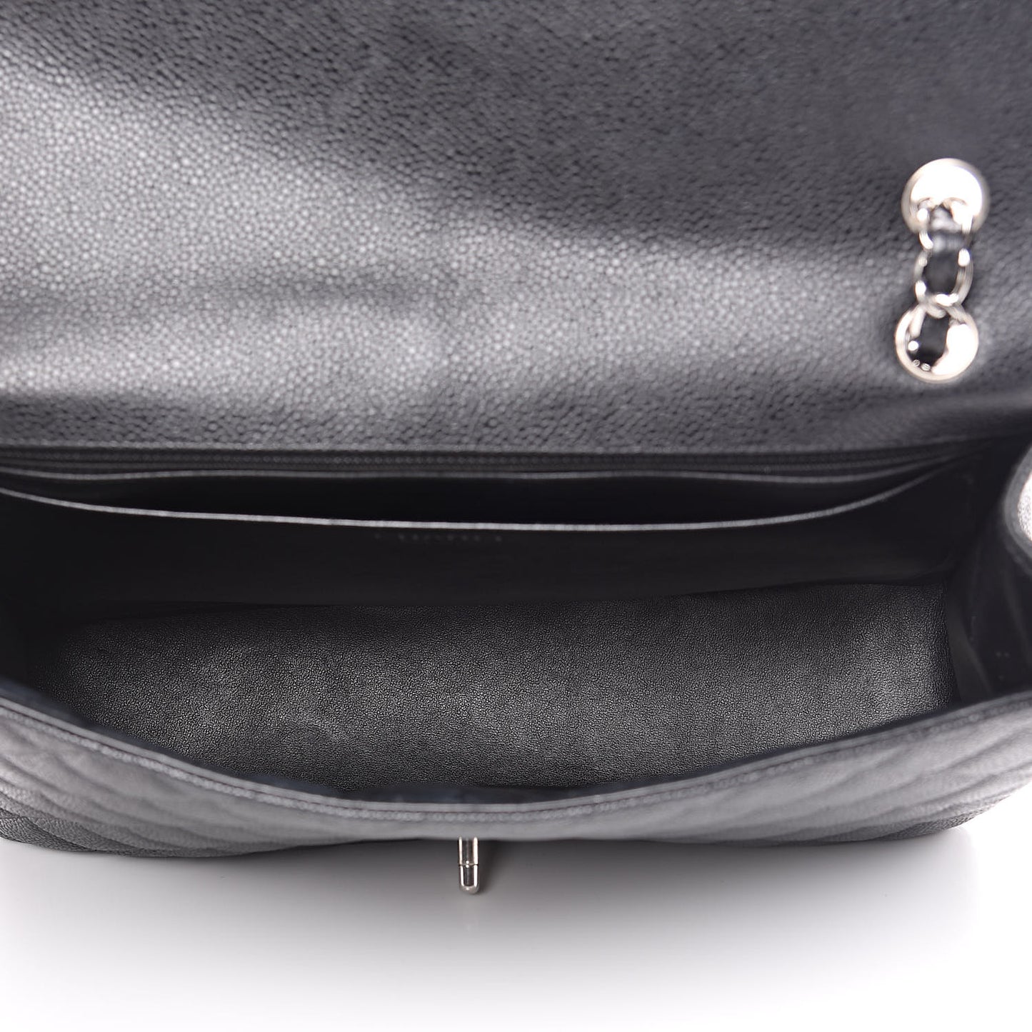 Caviar Quilted Maxi Single Flap Black