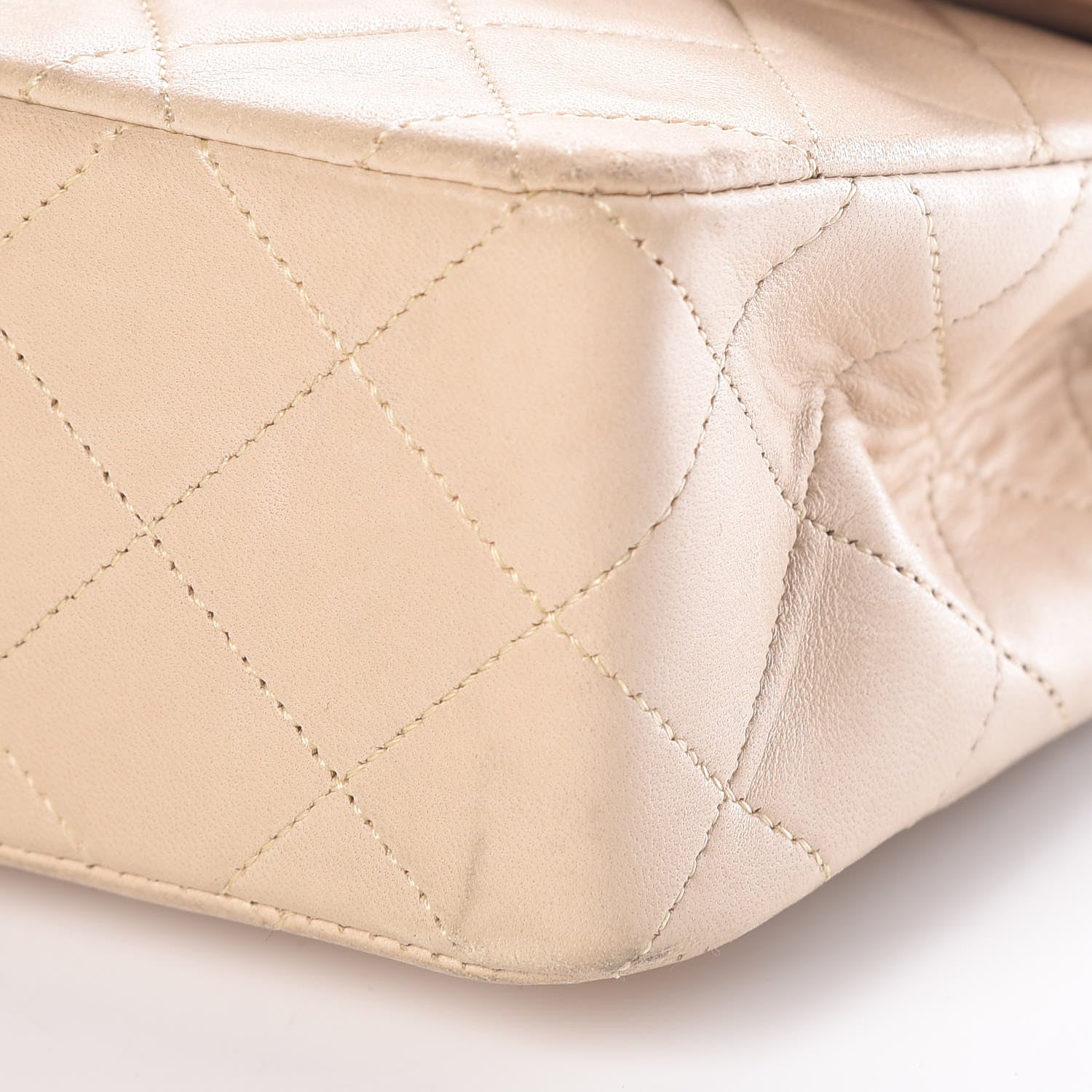 Chanel Lambskin Quilted Small Double Flap Beige 13 of 16