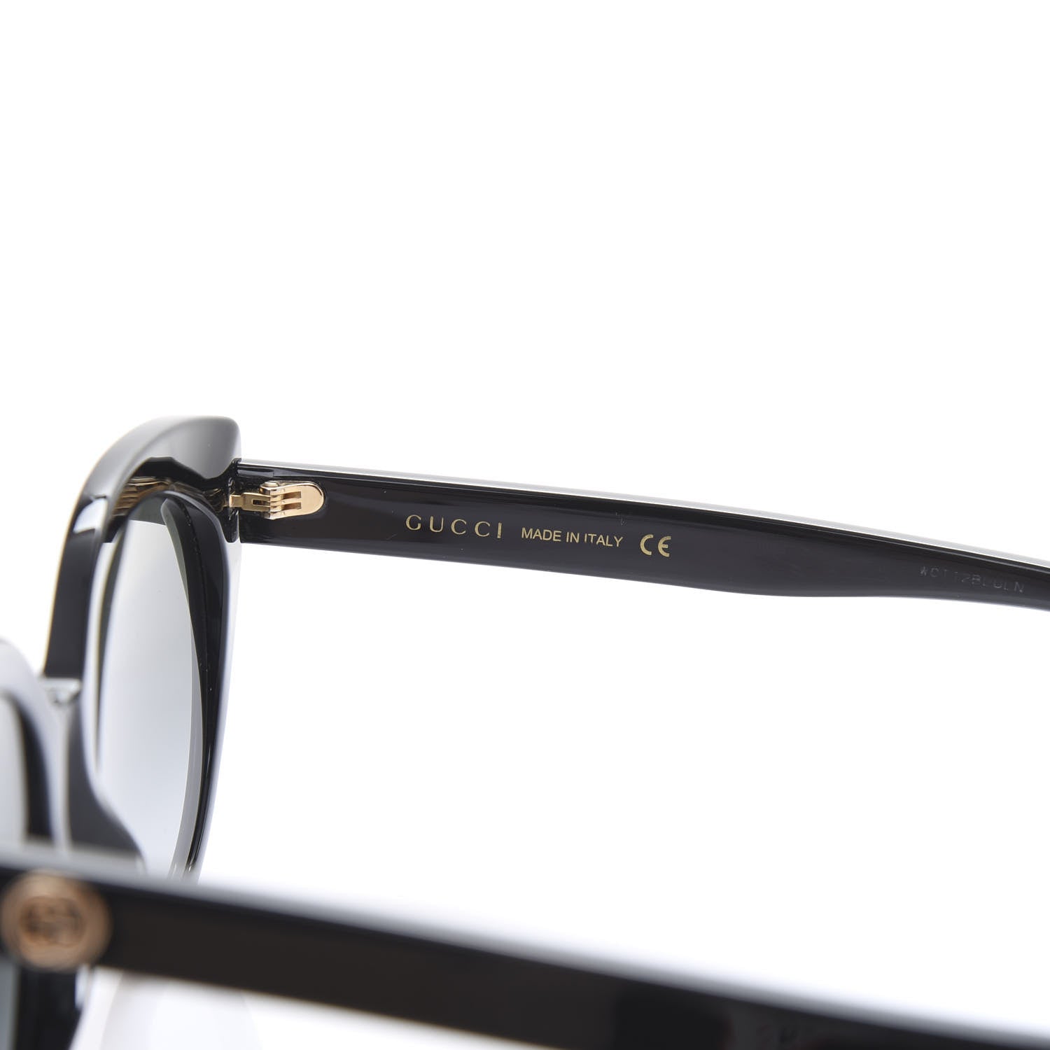 Gucci Acetate Cat Eye Sunglasses GG 0325S Black 6 of 8
