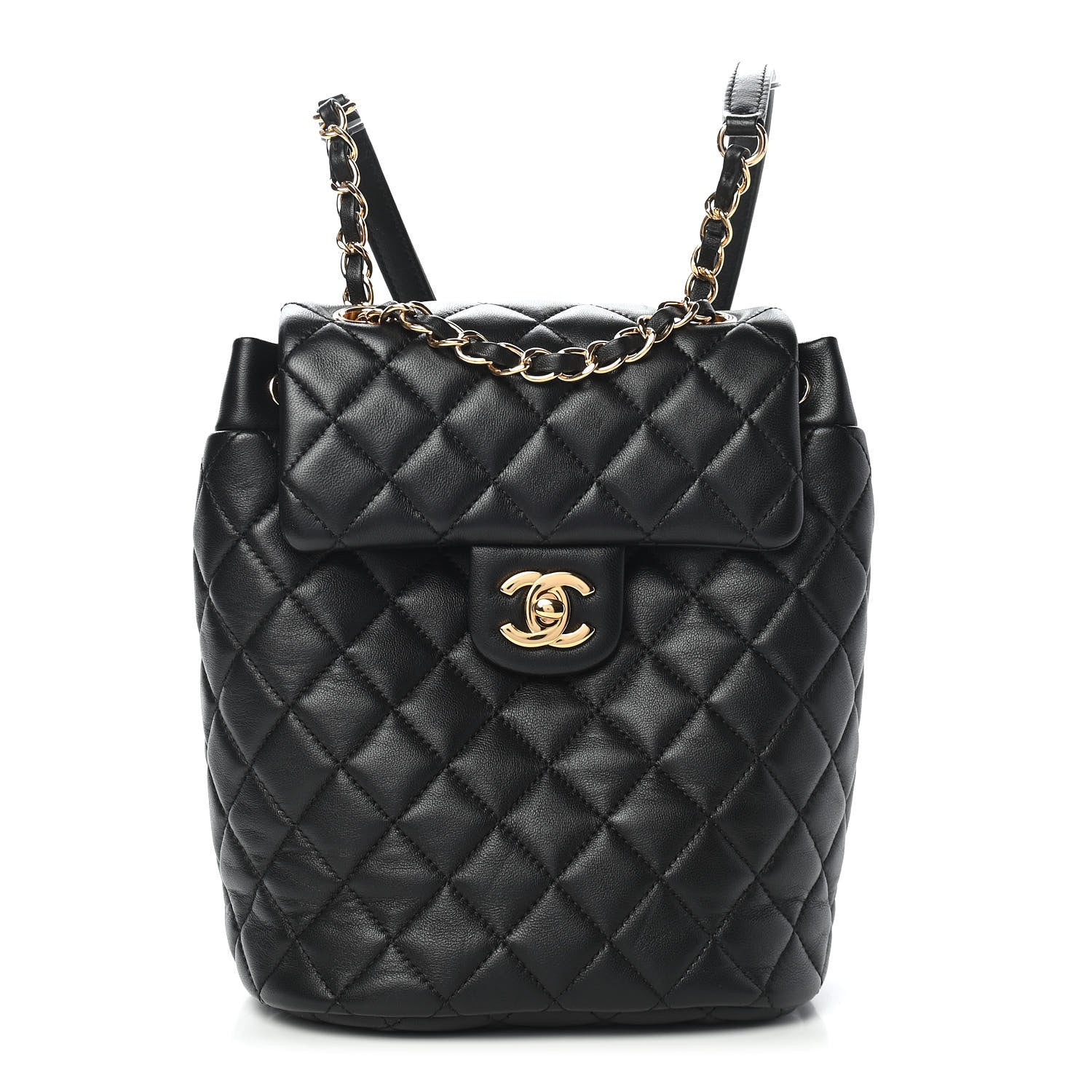 Chanel Lambskin Quilted Mini Urban Spirit Backpack Black 1 of 9