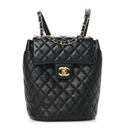 Chanel Lambskin Quilted Mini Urban Spirit Backpack Black 1 of 9