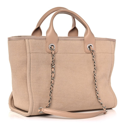 Chanel Mixed Fibers Small Deauville Tote Beige 4 of 15
