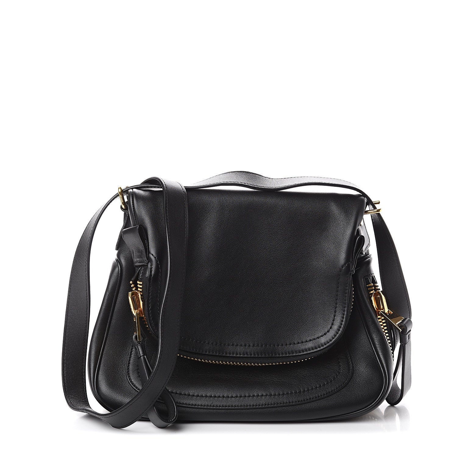 Tom Ford Calfskin Medium Jennifer Crossbody Bag Black 1 of 8