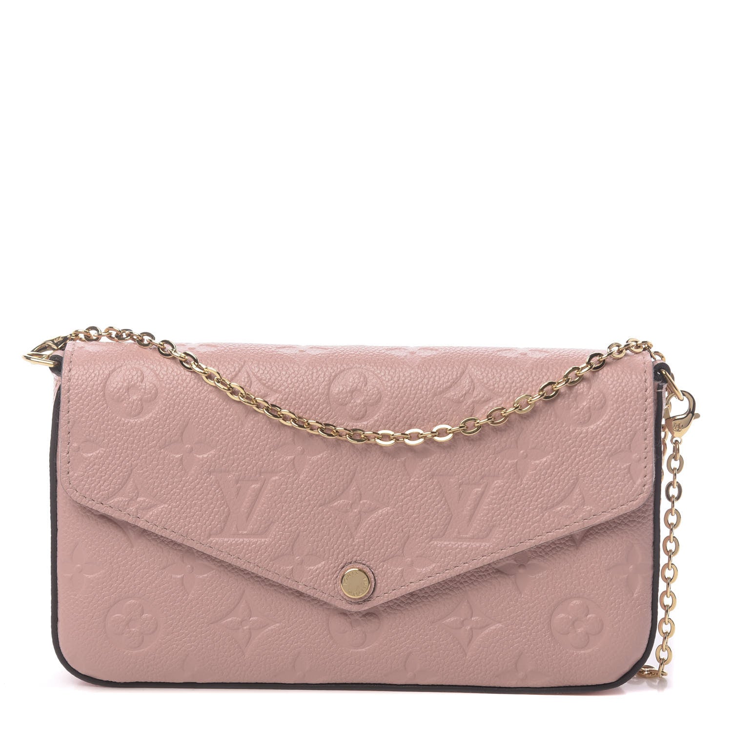 Louis Vuitton Empreinte Pochette Felicie Chain Wallet Rose Poudre 1 of 13