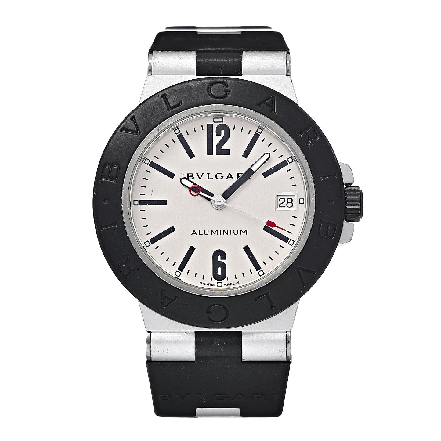 Aluminum Rubber 38mm Diagono Quartz Watch