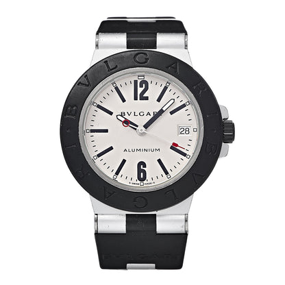 Bulgari Aluminum Rubber 38mm Diagono Quartz Watch 1 of 7