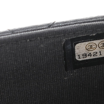 Chanel Lambskin Quilted Boy Wallet On Chain WOC Black 8 of 9