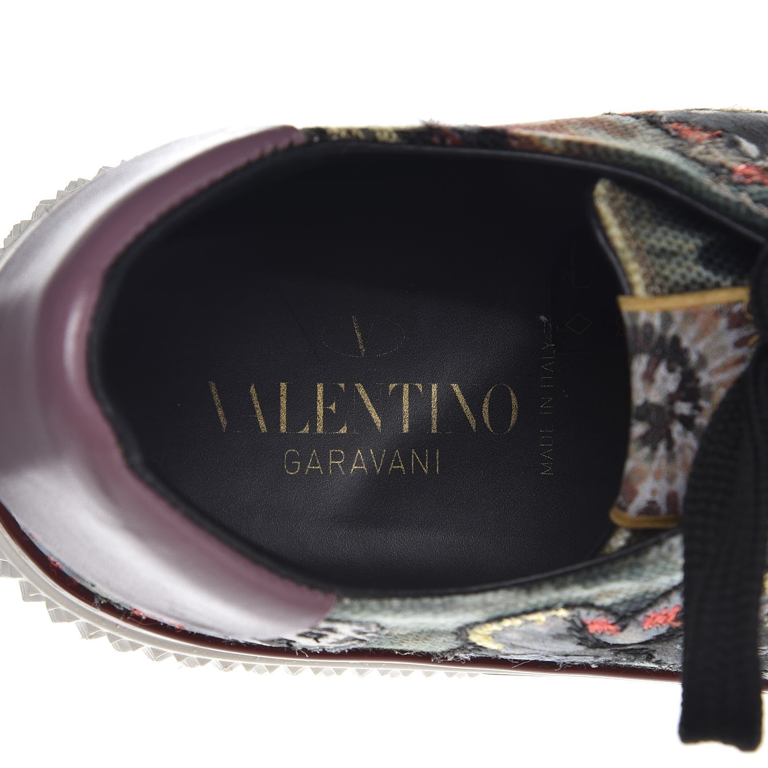 Valentino Garavani Canvas Butterfly Applique Embroidered Low Top Sneakers 40 Military Green 9 of 12