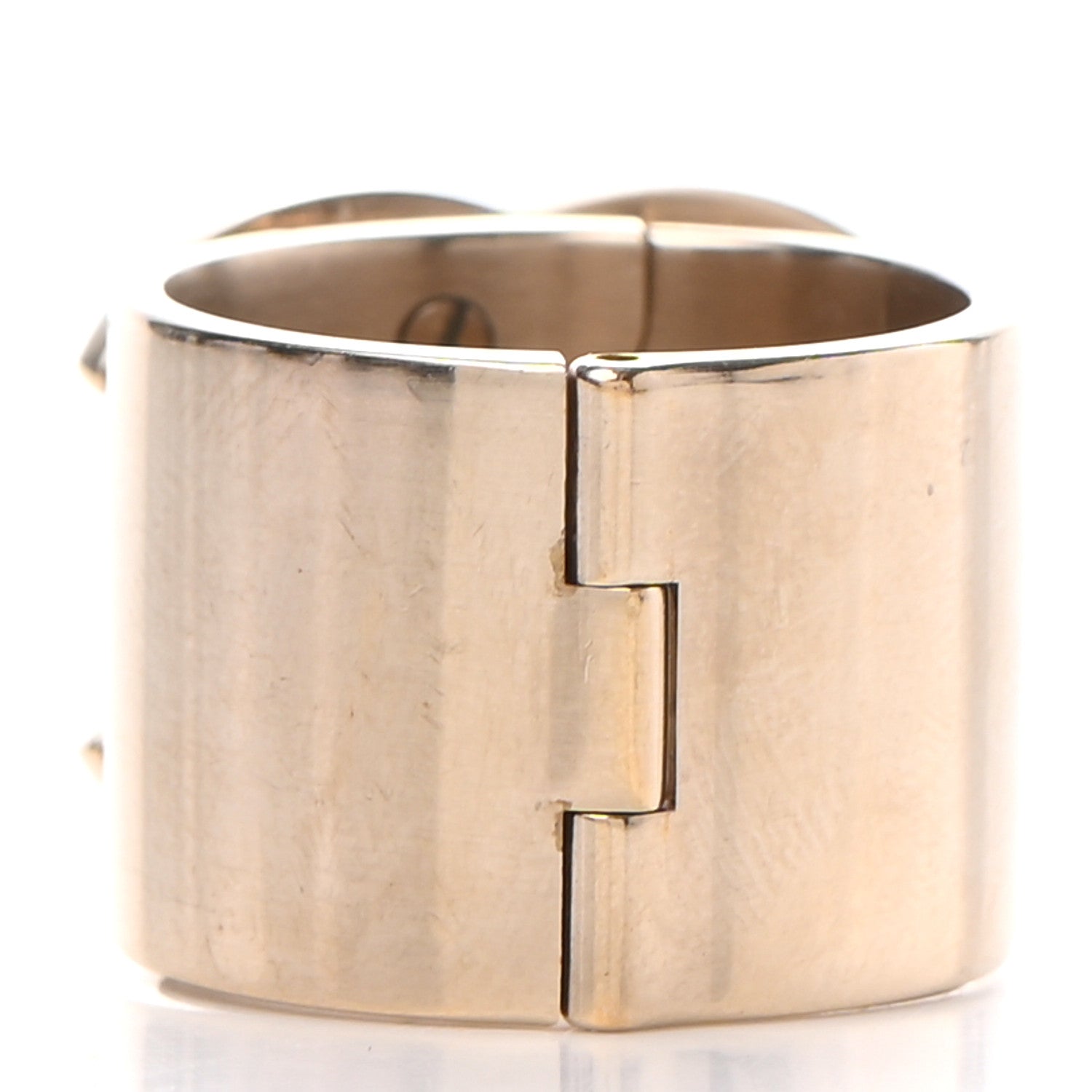 Chanel Metal CC Ring 6.5 Gold 3 of 5