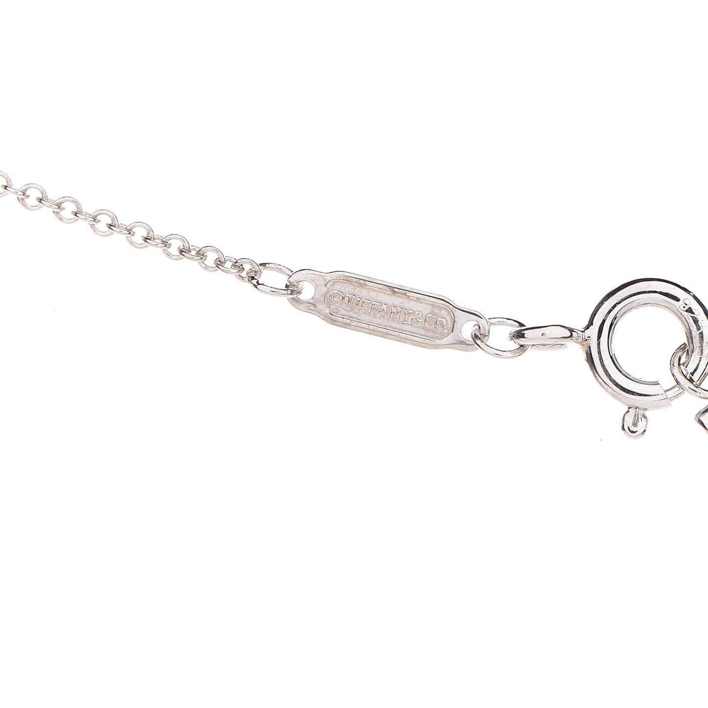 Sterling Silver Large T Smile Pendant Necklace
