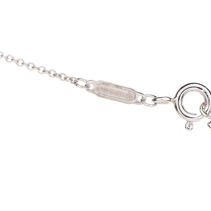 Tiffany Sterling Silver Large T Smile Pendant Necklace 6 of 8