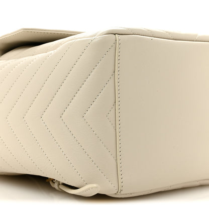 Saint Laurent Lambskin Matelasse Monogram Joe Backpack Cream 9 of 11