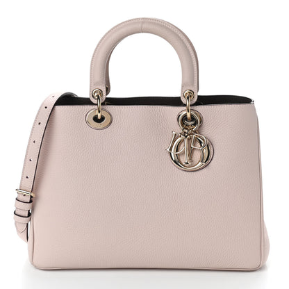 Christian Dior Bullcalf Medium Diorissimo Tote Rose Poudre 3 of 11