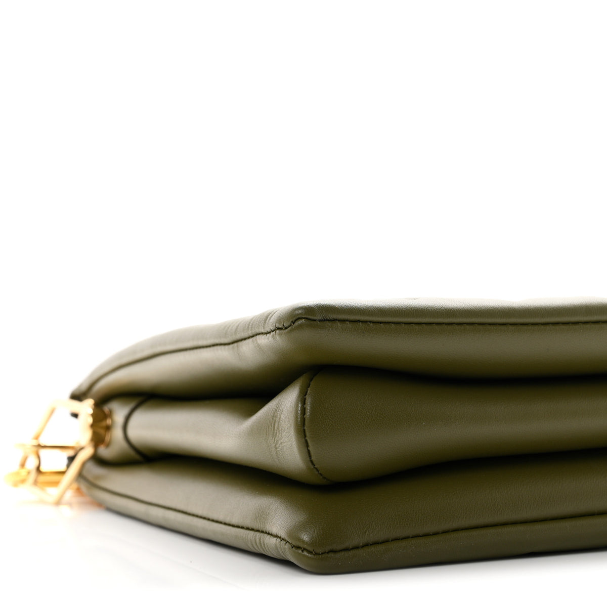 Louis Vuitton Lambskin Embossed Monogram Coussin MM Khaki 8 of 10