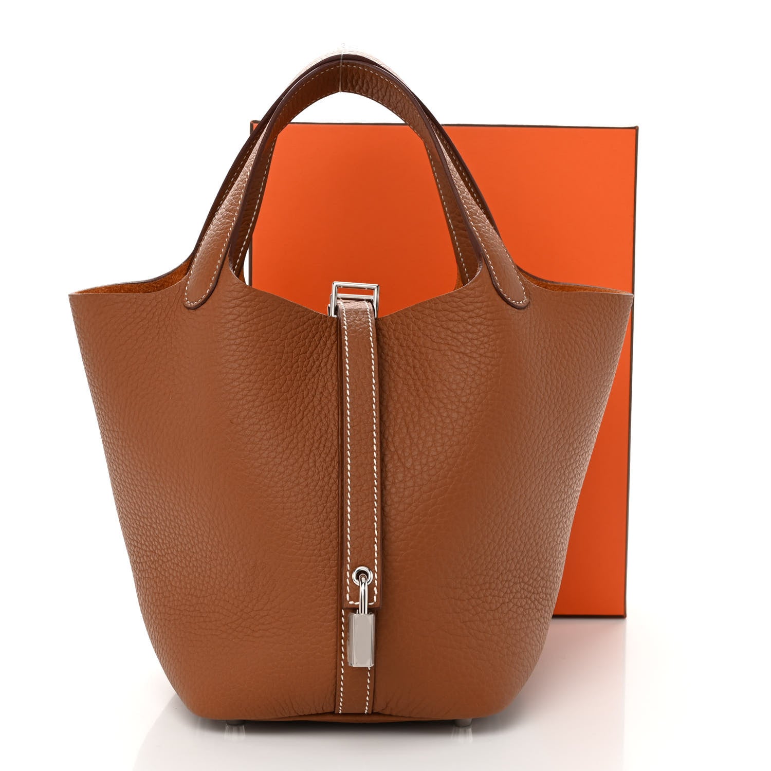 Hermes Taurillon Clemence Picotin Lock 18 PM Gold 11 of 11