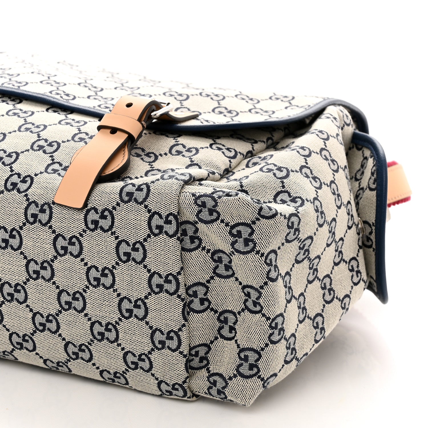 Gucci GG Monogram Diaper Bag Beige Blue 10 of 10