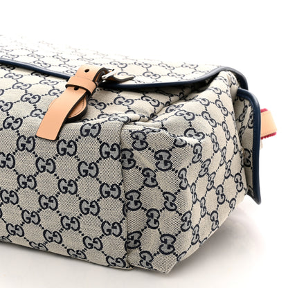 Gucci GG Monogram Diaper Bag Beige Blue 10 of 10