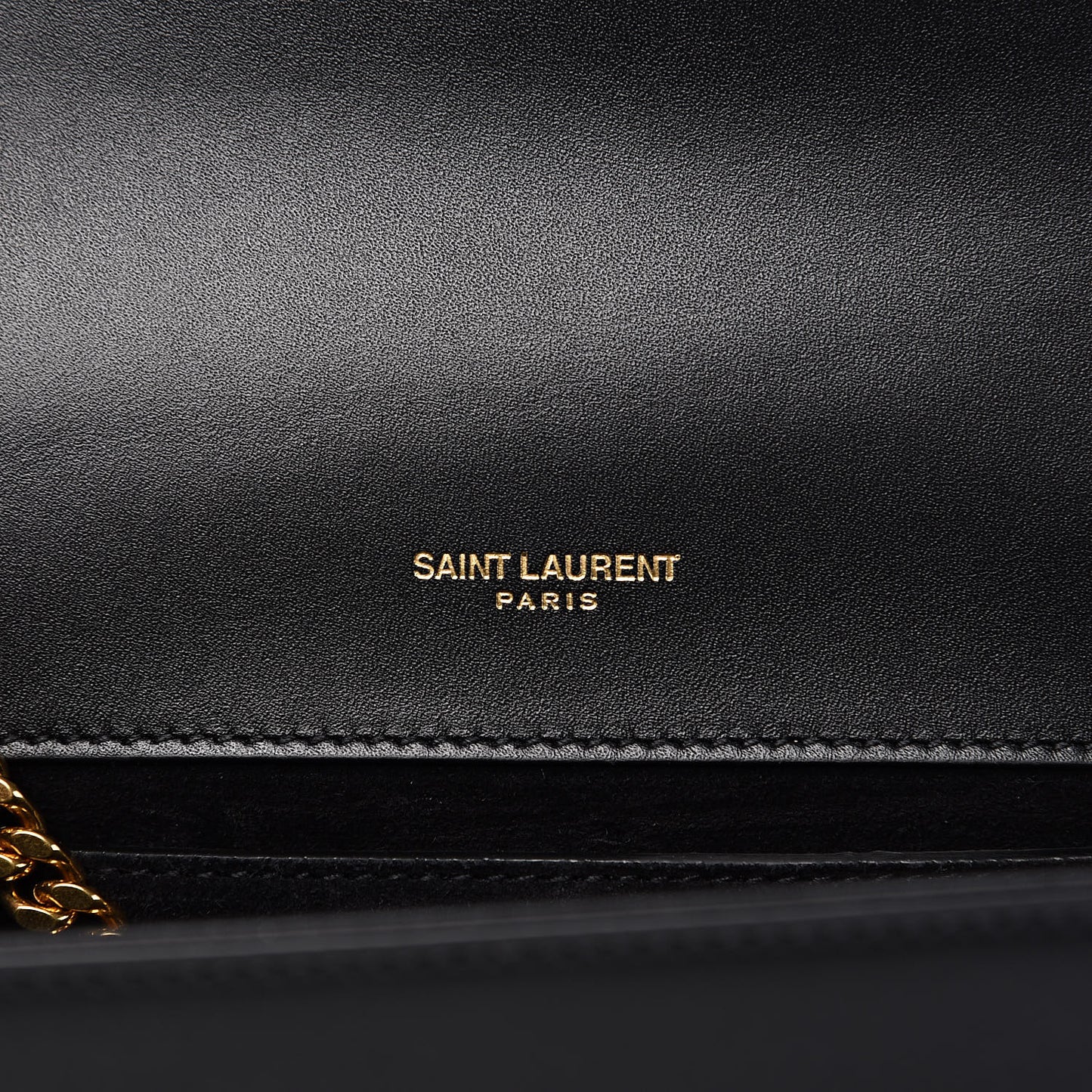 Calfskin Small Classic Monogram Kate Tassel Satchel Black