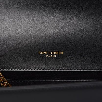 Saint Laurent Calfskin Small Classic Monogram Kate Tassel Satchel Black 7 of 10