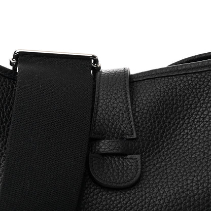Hermes Taurillon Clemence Evelyne III GM Black 8 of 12