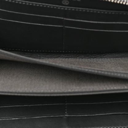 Chanel Lambskin Stitched Large Gusset Zip Around Wallet Dark Grey 5 of 7
