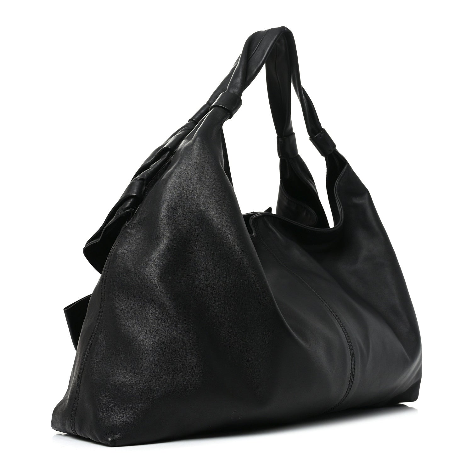 Valentino Garavani Nappa Premier Bow Hobo Black 3 of 9