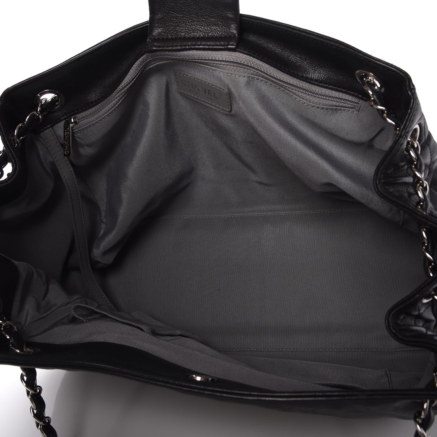 Chanel Calfskin Coco Bengal Open Accordion Tote Black 5 of 9
