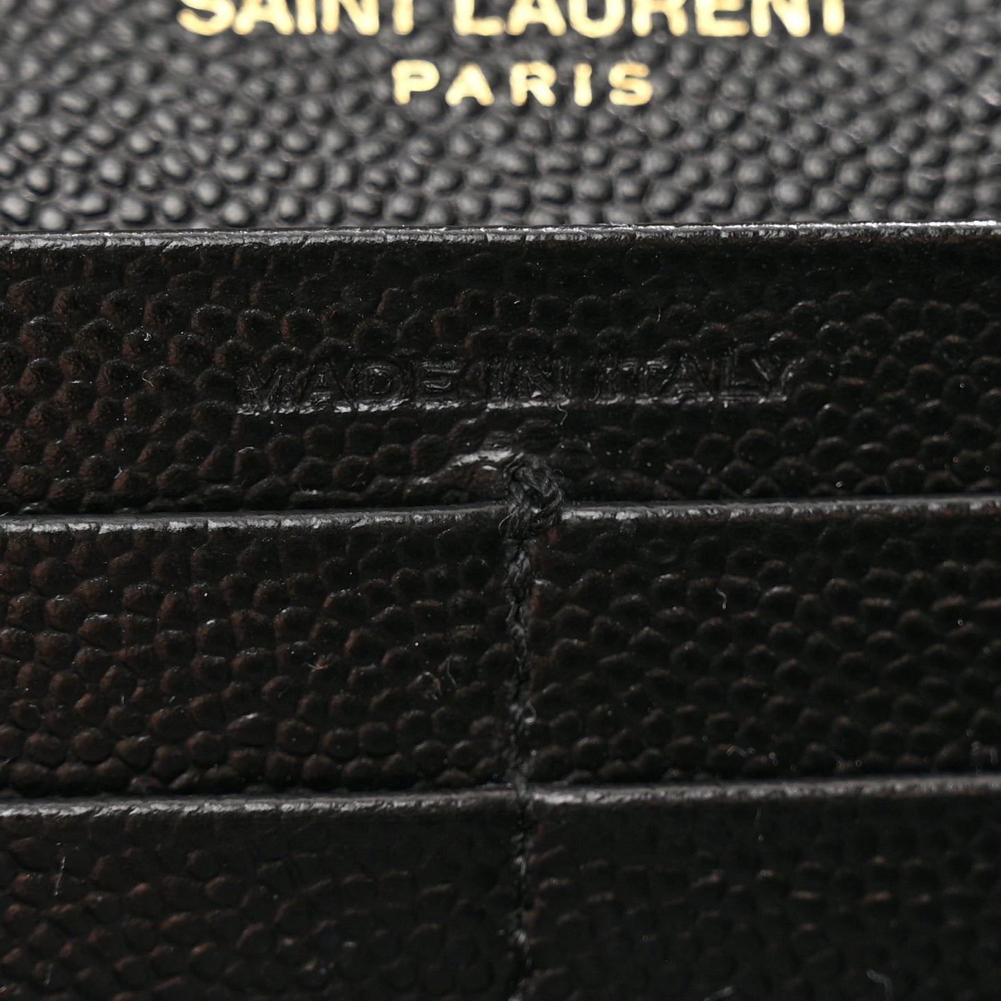 Grain De Poudre Matelasse Chevron Monogram Flap Wallet Black