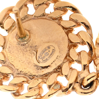 Chanel Pearl CC Drop Earrings Gold 4 of 4