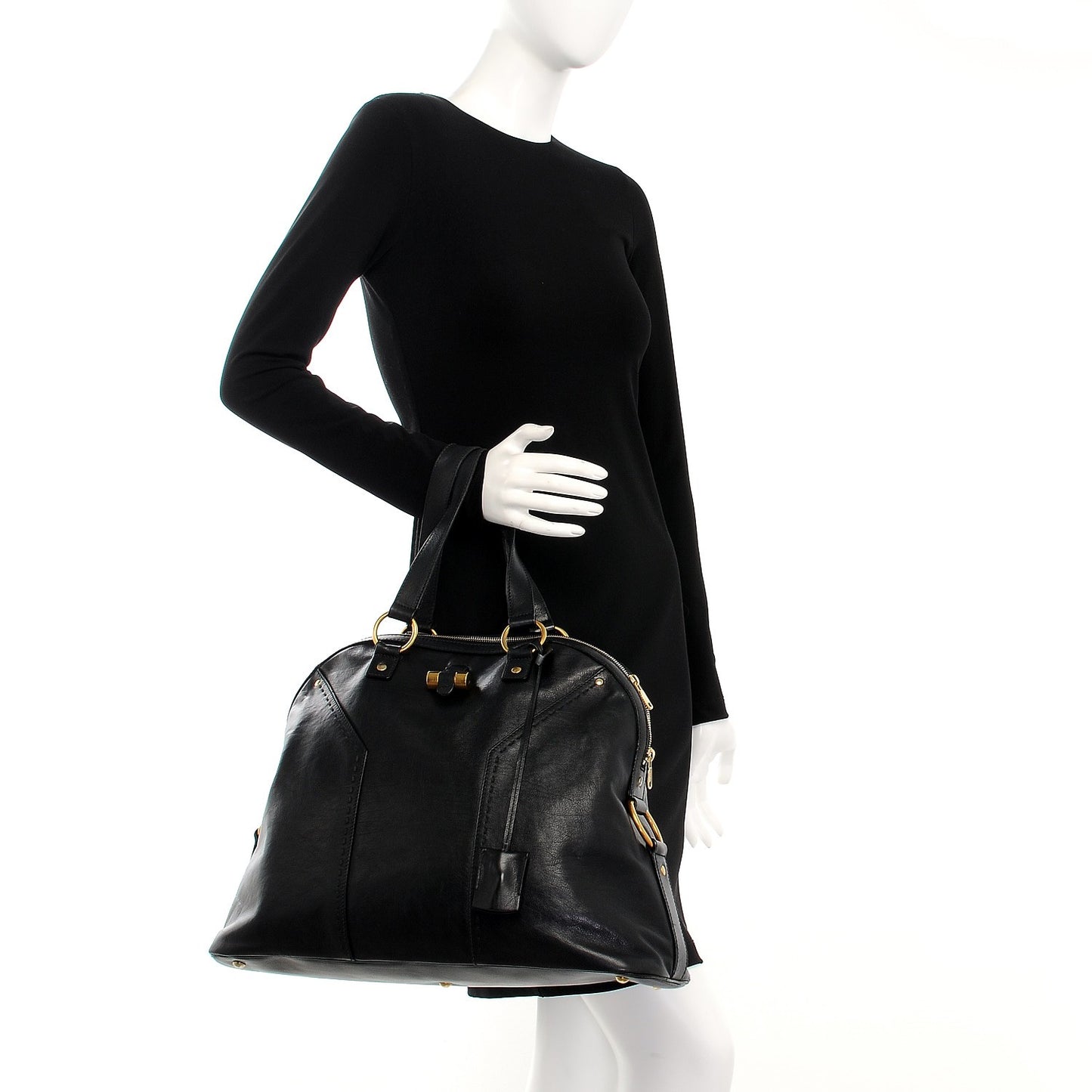 Calfskin Oversized Muse Black