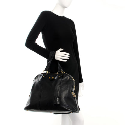 Saint Laurent Calfskin Oversized Muse Black 2 of 6