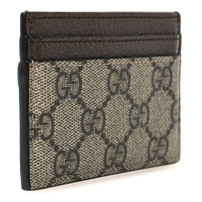Gucci GG Supreme Monogram Ophidia Card Holder Brown 3 of 11