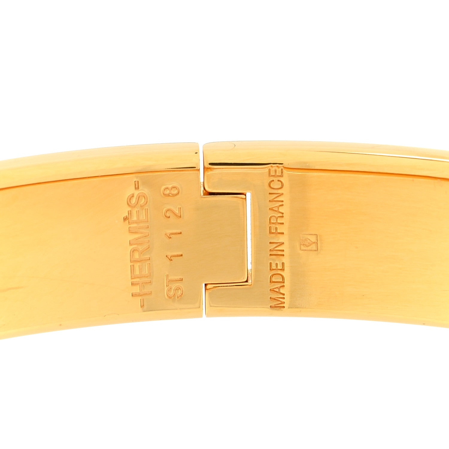 Hermes Enamel Narrow Clic Clac H Bracelet GM Rouge Corail 3 of 3