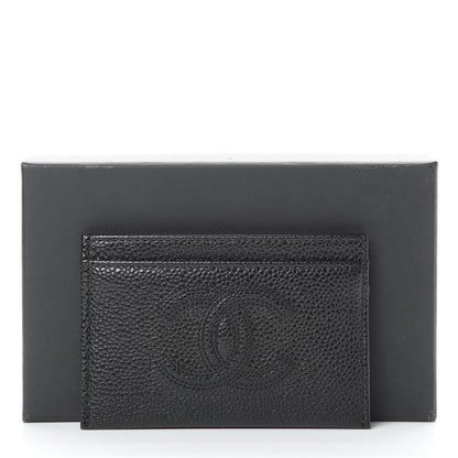 Chanel Caviar Timeless CC Card Holder Black 9 of 9