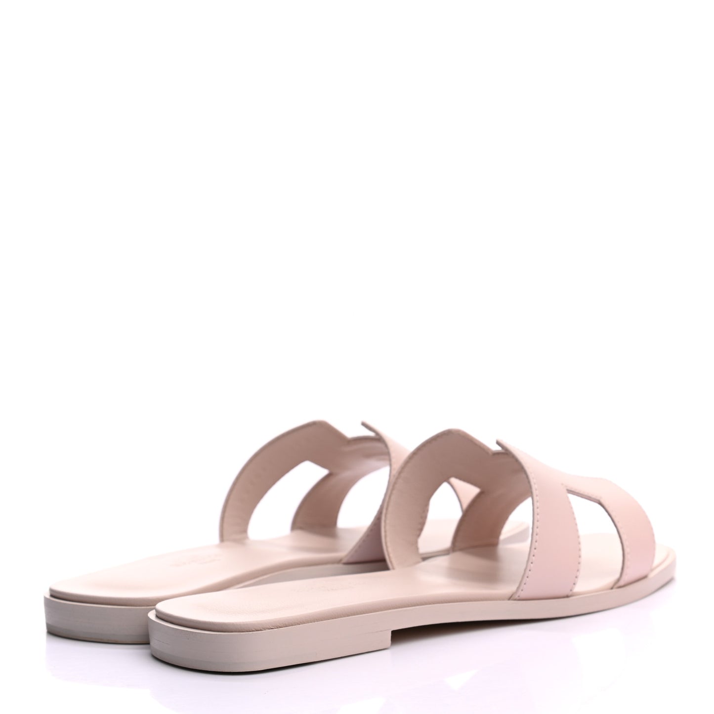 Box Calfskin Oran Sandals 37 Rose Pale