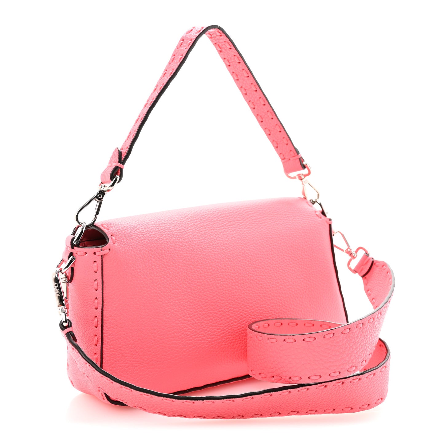 Cuoio Roma Sellerissima Nappa Sintetica Tape Stitch Baguette Pink Dalia