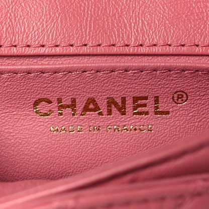 Chanel Aged Calfskin Quilted 2.55 Reissue Flap Belt Bag Pink 6 of 13