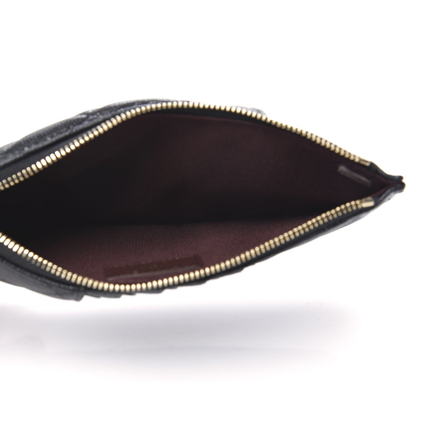 Caviar Quilted Classic Flat Wallet Pouch Black