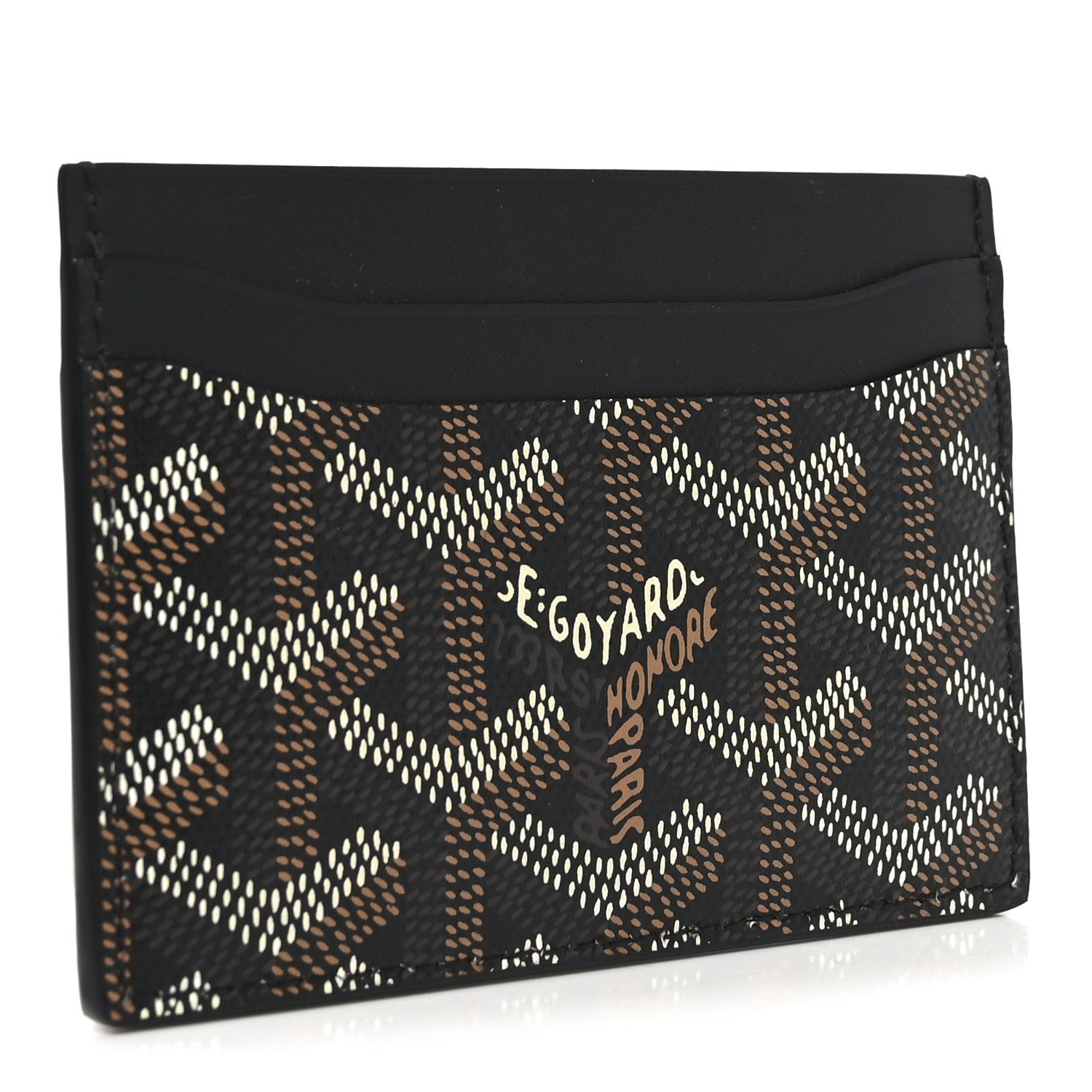 Goyard Goyardine Saint Sulpice Card Holder Black 3 of 7