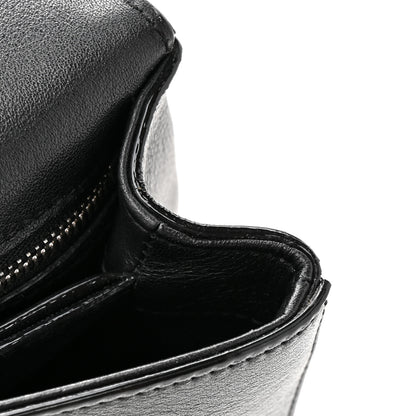 Jimmy Choo Calfskin Crystal Small Cheri Top Handle Bag Black 12 of 13