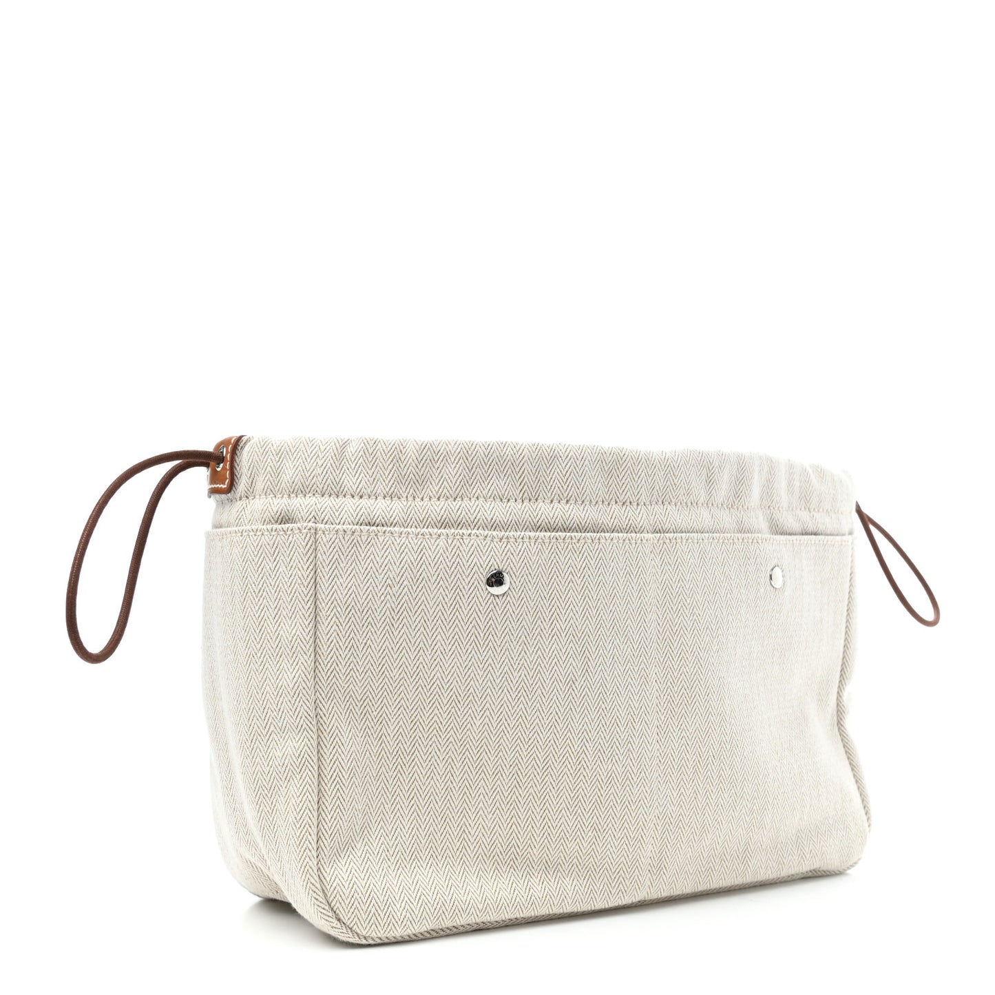 Canvas Barenia Fourbi 25 MM Pouch Naturel Fauve