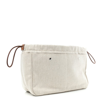 Hermes Canvas Barenia Fourbi 25 MM Pouch Naturel Fauve 2 of 4