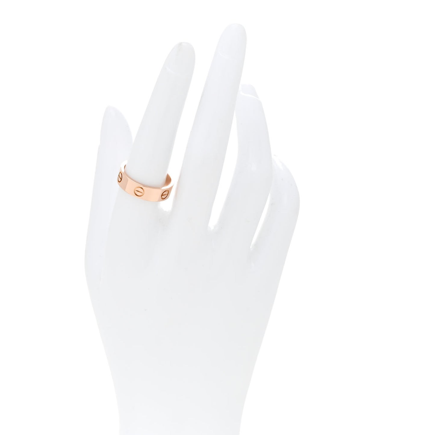 18K Pink Gold 5.5mm LOVE Ring 56 7.75