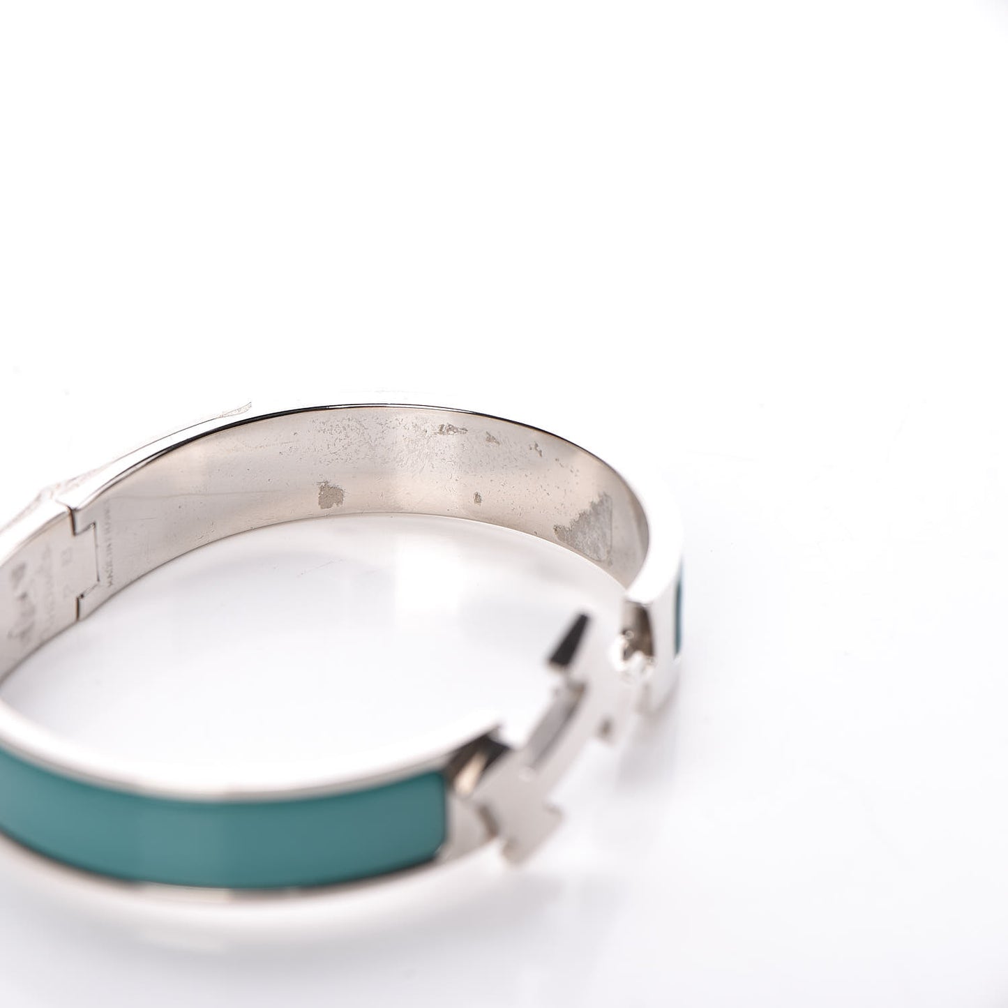 Enamel Narrow Clic Clac H Bracelet GM Malachite