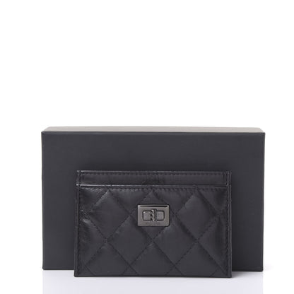 Chanel Aged Calfskin Quilted Reissue Card Holder So Black 11 of 11