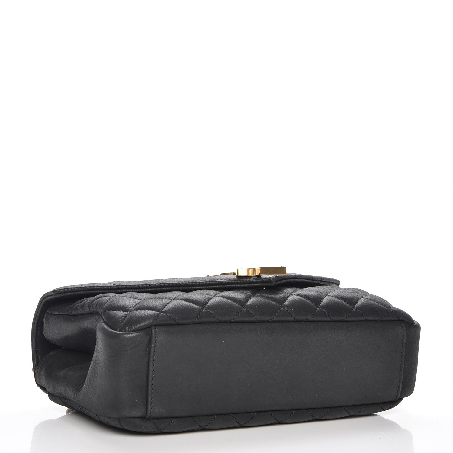 Saint Laurent Sheepskin Tri-Quilt Monogram Medium College Bag Black 4 of 6