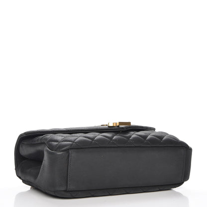 Saint Laurent Sheepskin Tri-Quilt Monogram Medium College Bag Black 4 of 6
